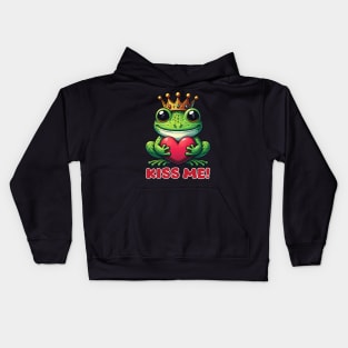 Frog Prince 86 Kids Hoodie